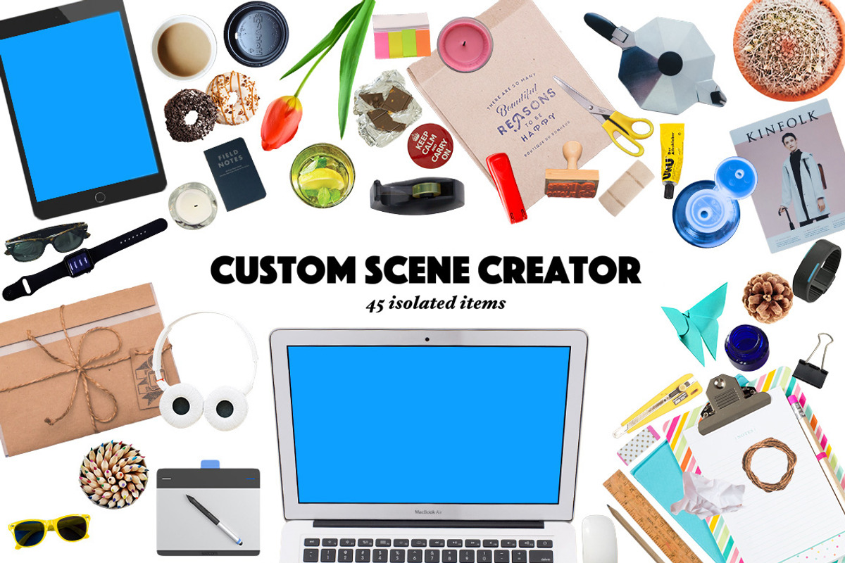Custom Scene Creator, a Books & Magazine Mockup by Made by Mancie (Photo 1 of 8)