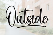 Outside | Script Font, a Handwritten Font by Scratchones (Thumbnail 1 of 9)