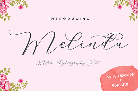 Melinda Script ( Update ), a Script Font by cooldesignlab