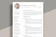 Nurse Resume Template/ Medical CV, a Resume Template by aivos (Thumbnail 1 of 6)