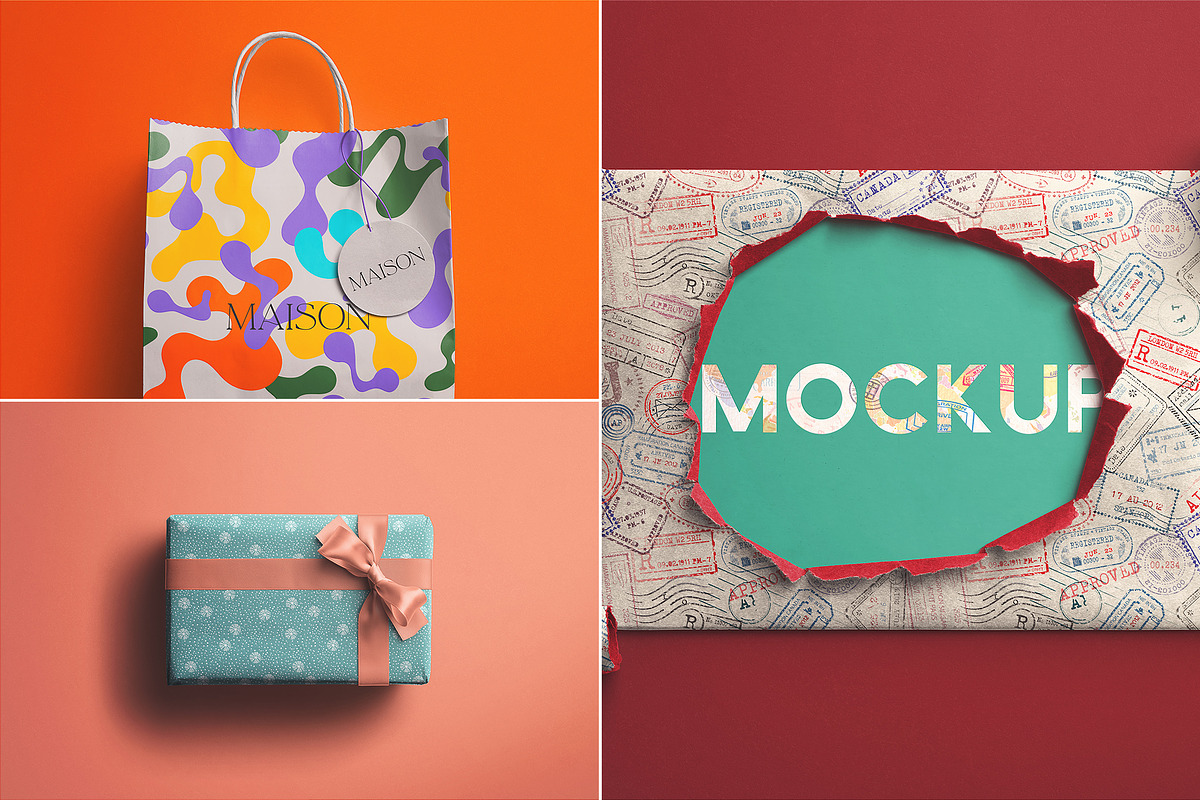 Gift Box Mockups Bundle, a Packaging Mockup by Custom Scene (Photo 10 of 12)