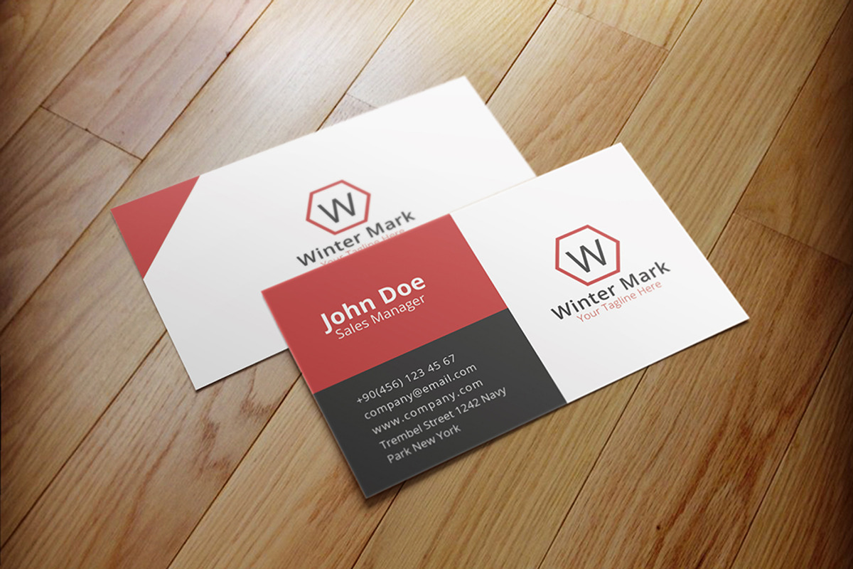 Simple Corporate Business Card, a Business Card Template by Shahjhan (Photo 3 of 3)