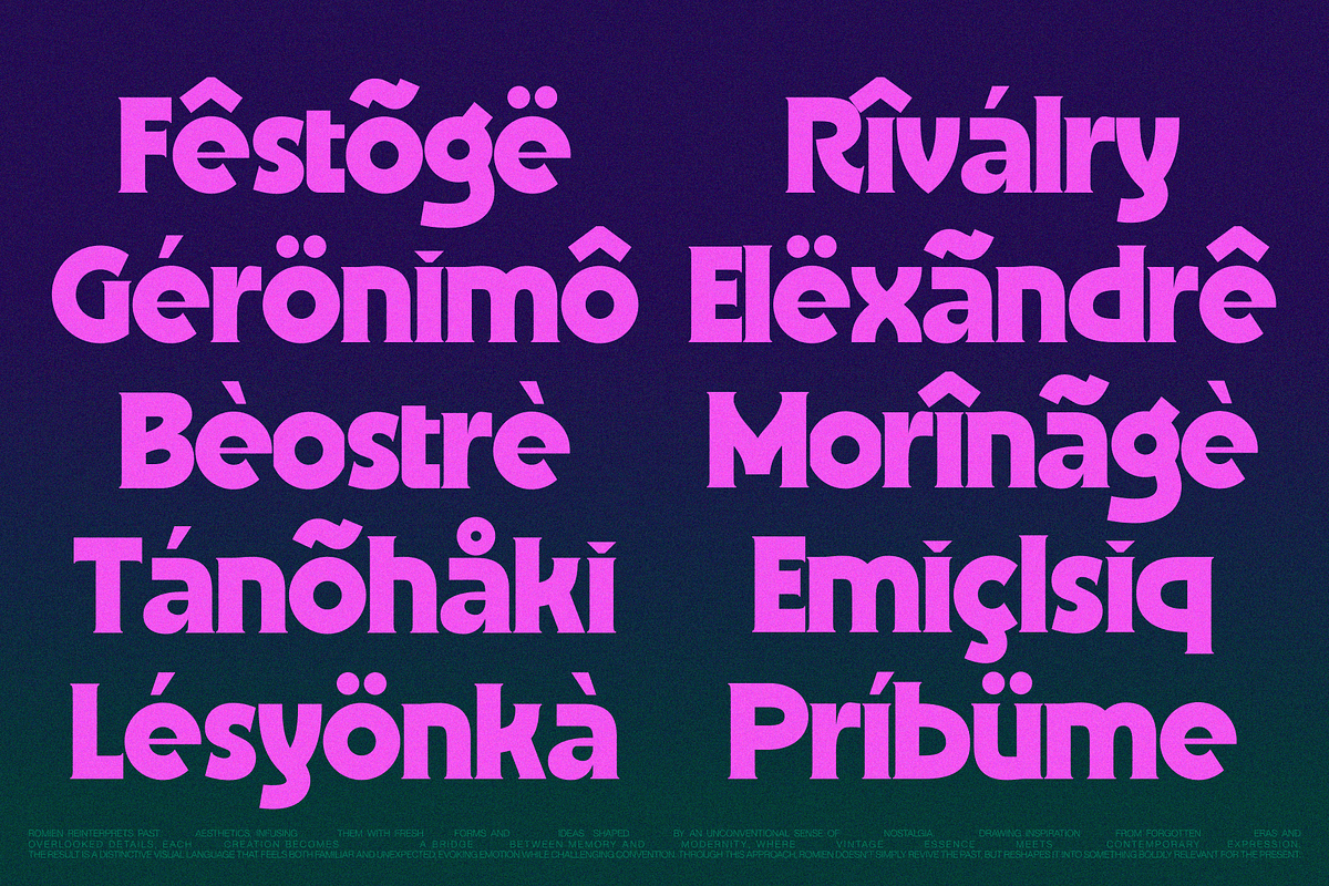 Romien — Bold Modern Classic Font, a Serif Font by Enxyclo Studio (Photo 12 of 16)