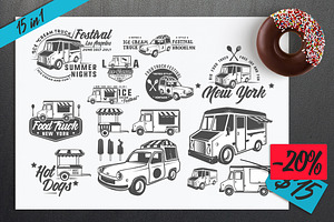 15 in 1 Set of Food Truck 