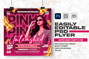 Pink Unleashed Party Flyer Design, a Flyer Template by Shajib Shikder (Thumbnail 1 of 2)