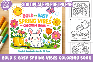 BOLD and EASY SPRING VIBES, a Decorative Illustration by Ink Gallery