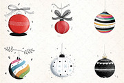 Bauble Clipart Set, an Illustration by DreamCafeArt (Thumbnail 3 of 8)