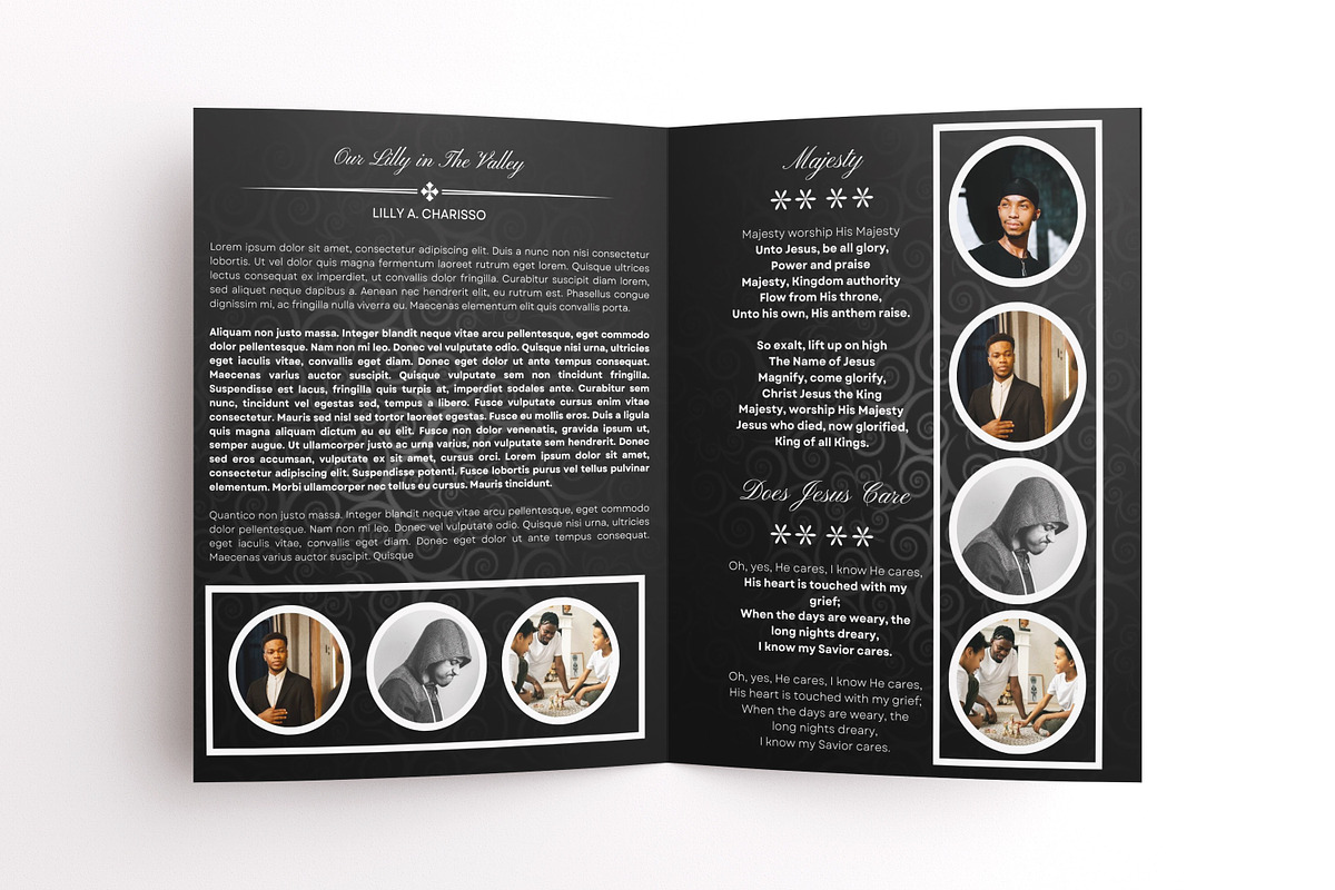 funeral program template, a Templates & Theme by iloveTemplate