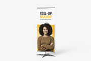 Roll-Up Banner Display Mockup Bundle, an Advertising Mockup by graphypix (Thumbnail 12 of 14)