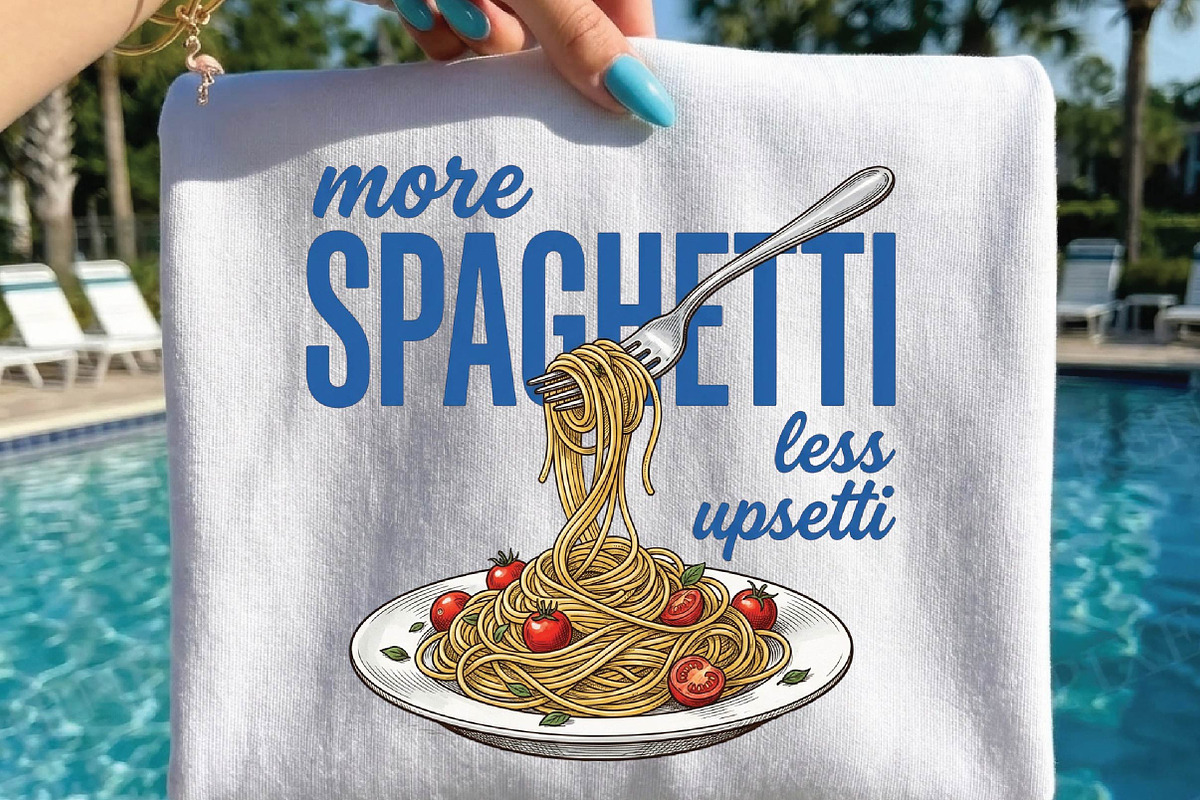 Summer Spaghetti Pasta Hand Drawn PN, an Illustration by DreamPrint404 (Photo 4 of 6)