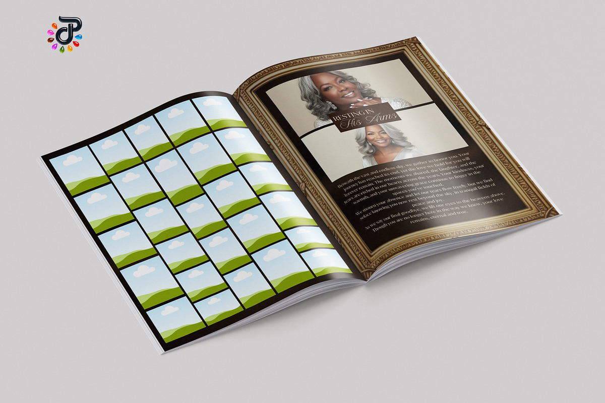 Elegant Canva Obituary Template, a Brochure Template by Protech Design ENT (Photo 8 of 9)