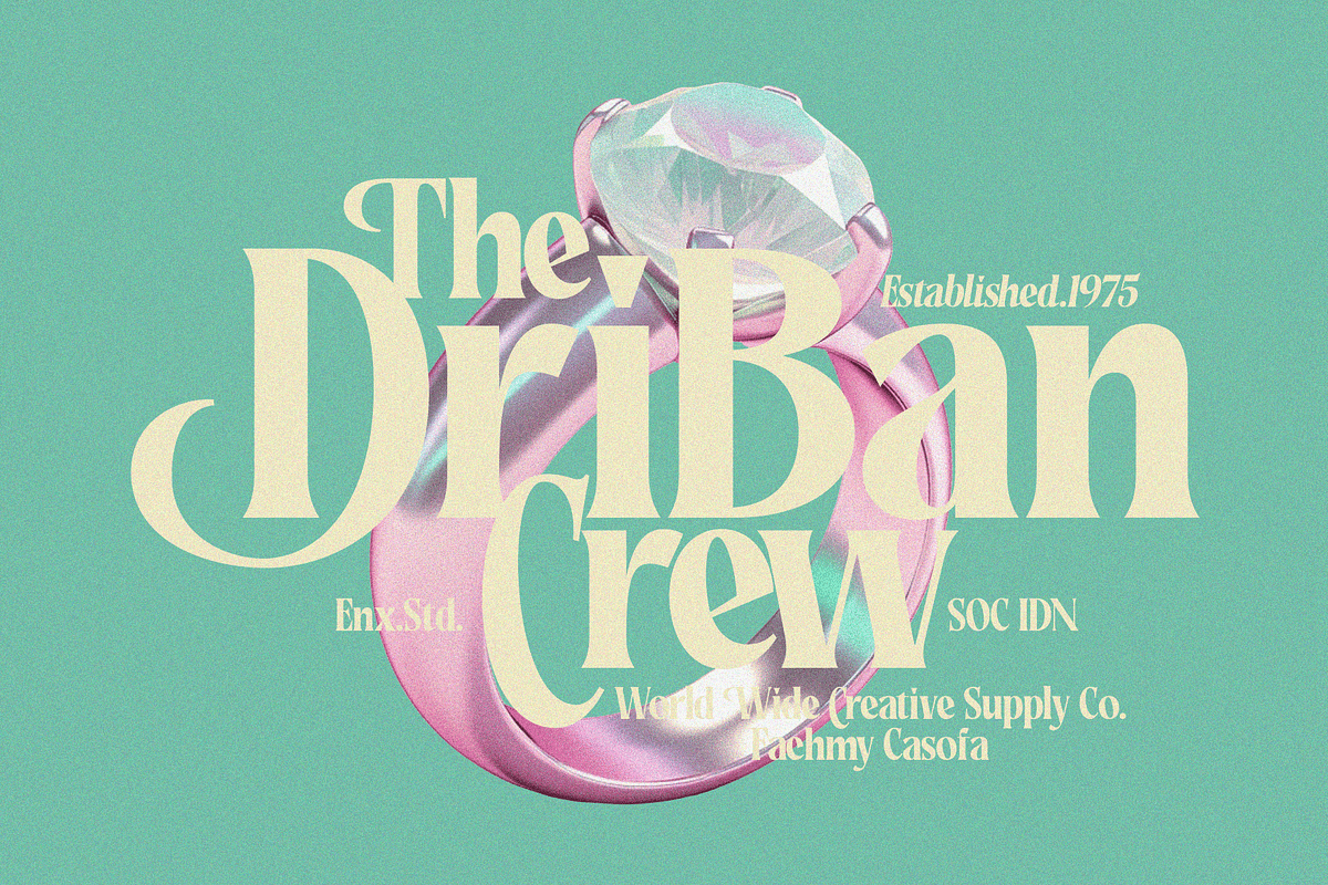 Rakizen Bisrony — Modern & Classic, a Serif Font by Enxyclo Studio (Photo 15 of 23)