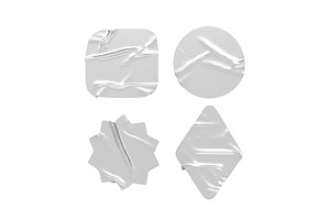 Sticker Tape Set 4 Shape 3D Model