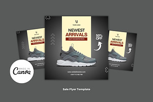 Sneakers Fashion Sale Flyer Template