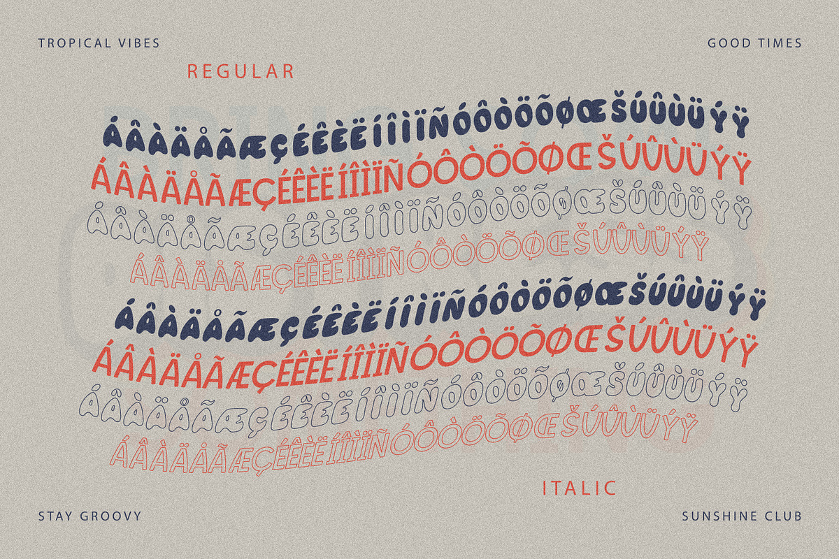Great Chunky Sans - Y2k Funny Retro, a Sans Serif Font by MaxArt Foundry (Photo 12 of 13)