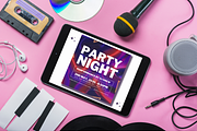 Vibrant Party Night Social Media, a Social Media Template by TemplateCastleStore (Thumbnail 2 of 9)