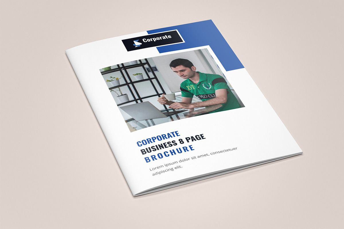 Corporate 8 Pages Brochure Template, a Brochure Template by UI_Expert (Photo 3 of 5)
