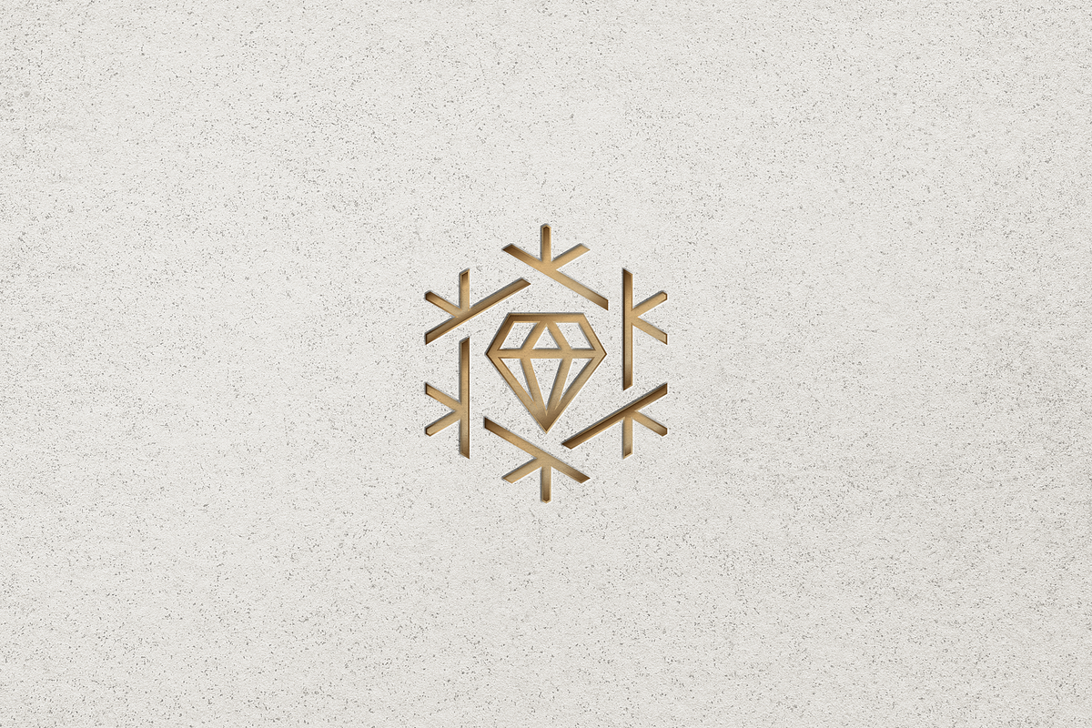 Minimalist Snowflake Diamond Logo, a Branding & Logo Template by Luxury Logos (Photo 4 of 4)