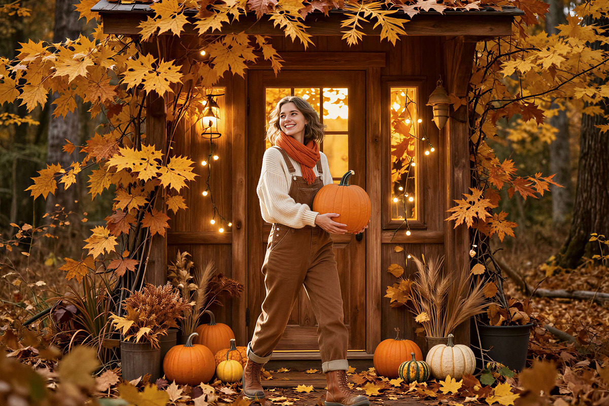 30 Autumn Bokeh Digital Backdrops, a Background Graphic by 3Motional (Photo 2 of 18)