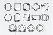 50 Floral Frames - SVG Cut Files, a Decorative Illustration by Arshad Ali (Thumbnail 9 of 9)