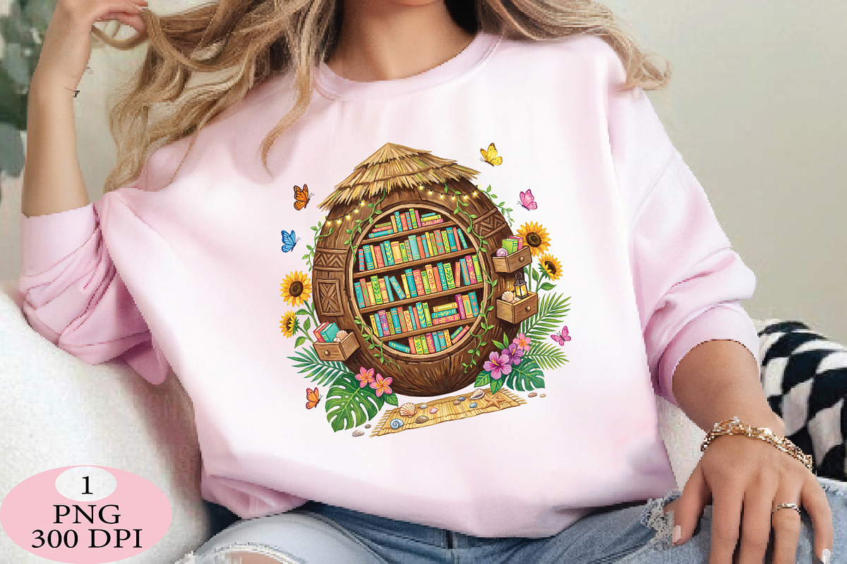 Summer Coconut Library PNG, a Seasonal Illustration by Daily.Designs (Photo 3 of 5)