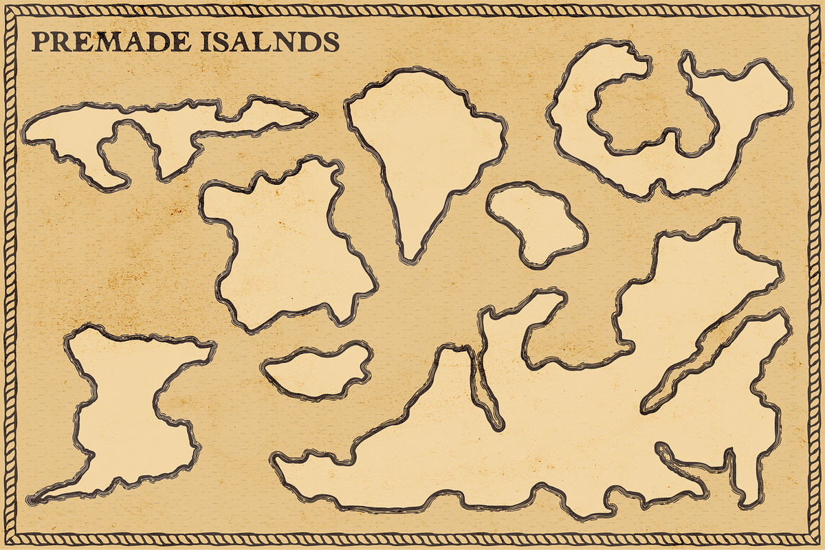 Fantasy Worlds: Antique Map Creator, a Brushes & More by Salty Sweet Creative (Photo 9 of 10)