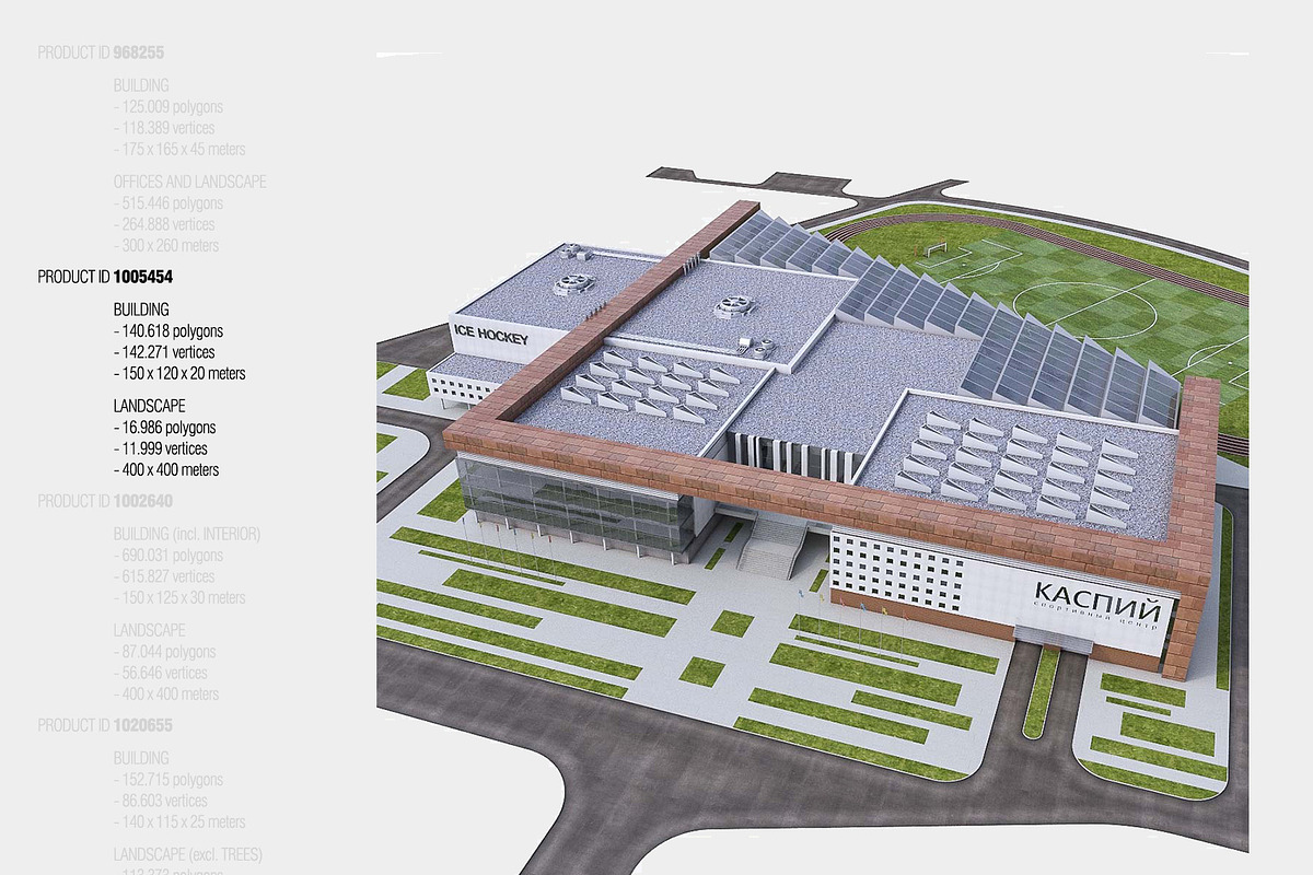 Sports Centers Collection, an Architecture 3D Model by 3DNUTS (Photo 3 of 5)