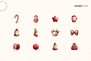 Warm Clay Christmas Icons Pack, a Solid Icon by Lumeno (Thumbnail 2 of 6)