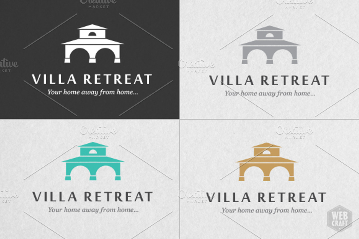 Villa Retreat Logo Template, a Branding & Logo Template by WebCraft (Photo 3 of 4)