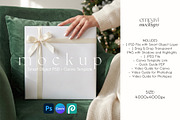 Christmas Wrapping Paper Mockup, a Packaging Mockup by EmpaviMockups (Thumbnail 1 of 6)