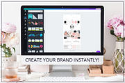 Brand Board Template Canva InDesign, a Branding & Logo Template by Lady Boss Studio (Thumbnail 3 of 3)