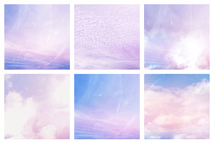 Soft Sky Landscape, Paper Textures