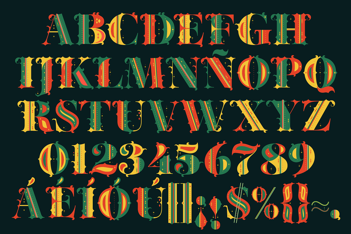 Aires Christmas SVG Color Font preview 8