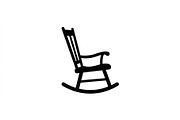 Timeless Rocker Chair Silhouette Set, an Object Graphic by Designs_River (Thumbnail 3 of 3)