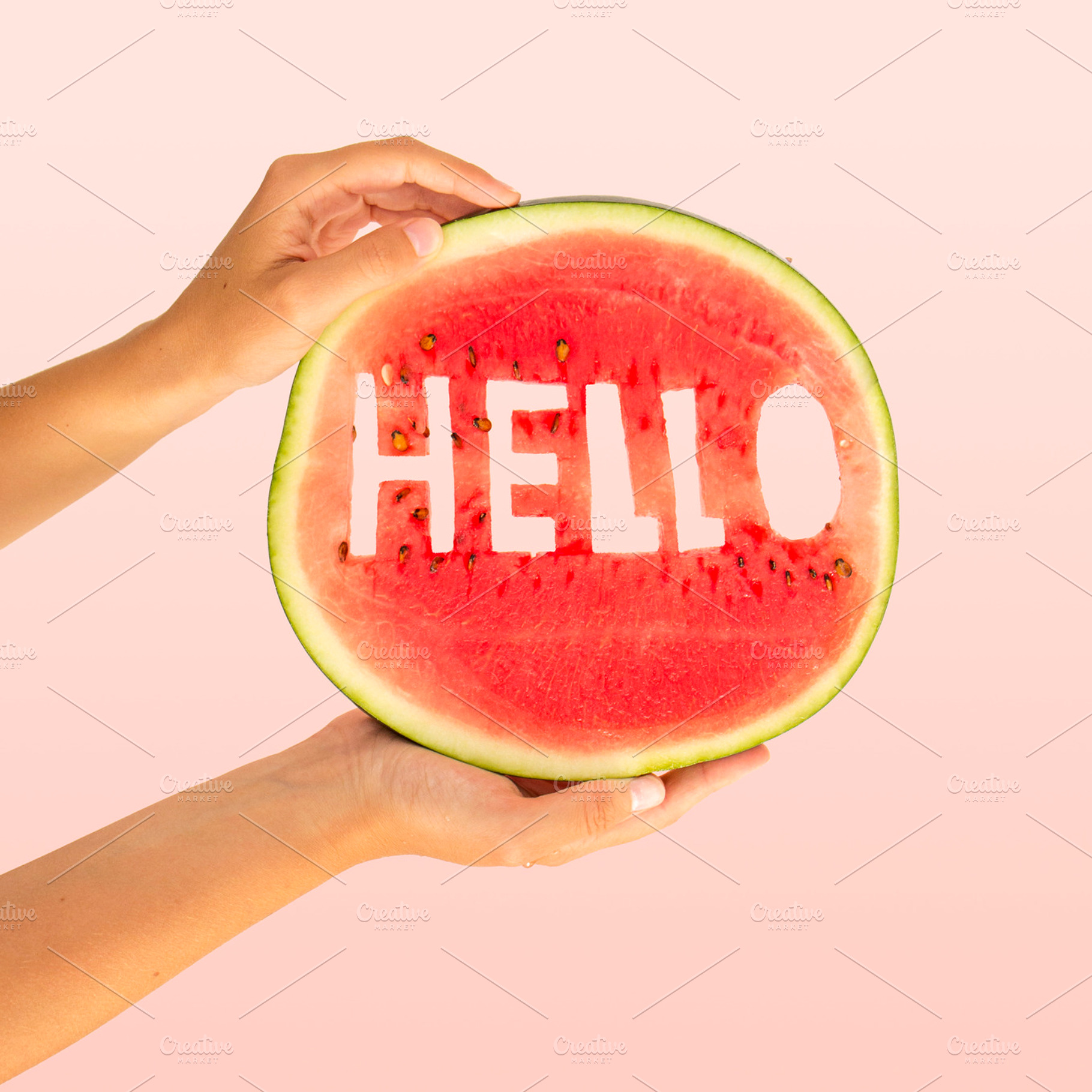 Hello food typography poster, a Food & Drink Photo by tetihalva
