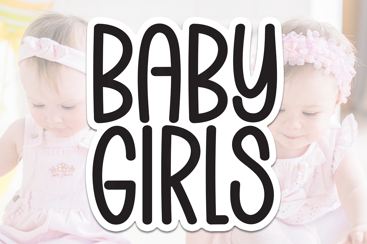 Baby Girls | Script Font, a Script Font by Scratchones (Photo 1 of 8)