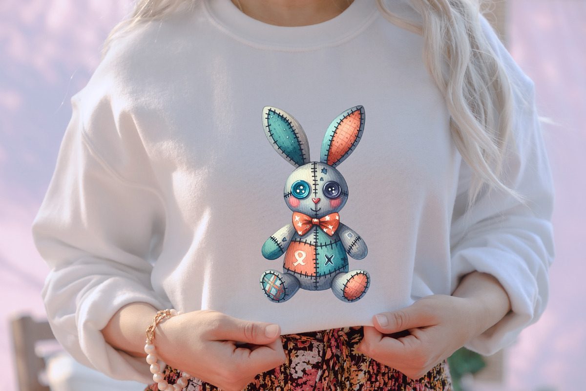 Halloween Voodoo Bunny Doll Clipart, an Illustration by designcity5 (Photo 5 of 5)