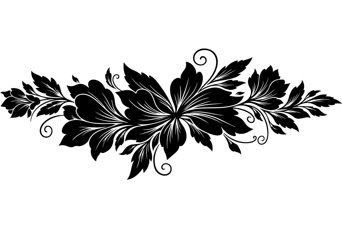 Vintage Floral Divider Bundle, a Decorative Illustration by Designer_Momina (Photo 11 of 21)