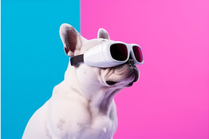 Dog Trendy Virtual Glasses. Generate