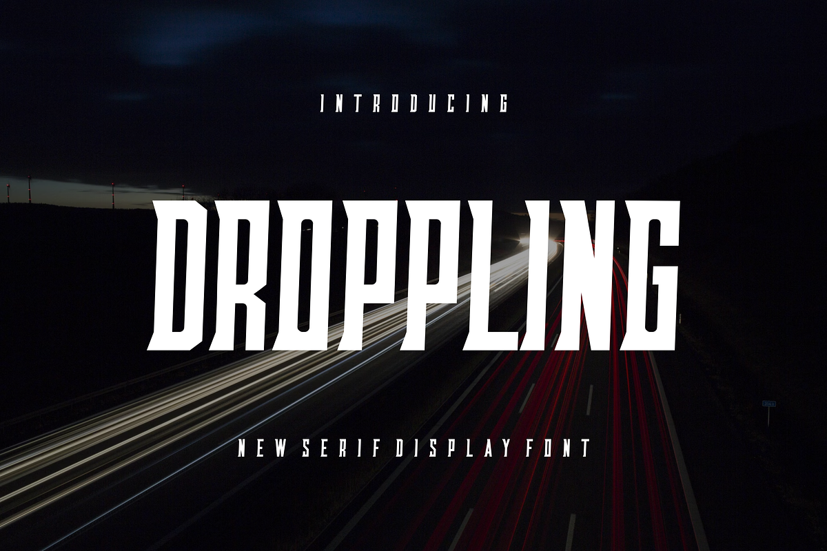 Droppling - Font, a Serif Font by artchiles_design (Photo 1 of 5)