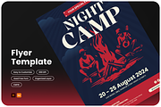 Night Camp Flyer, a Flyer Template by Annora Studio (Thumbnail 1 of 5)