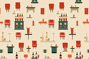 Vintage pattern restaurant, a Pattern Graphic by AlexandraTret (Thumbnail 1 of 3)