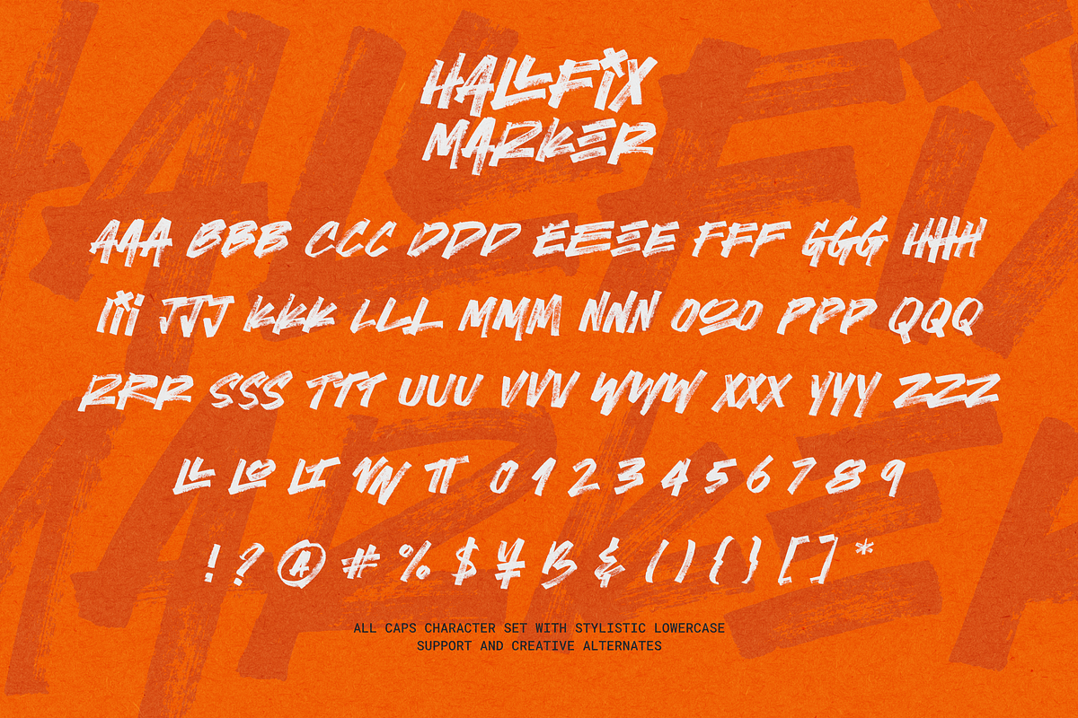 Hallfix Marker, a Handwritten Font by Negara Studio (Photo 9 of 9)