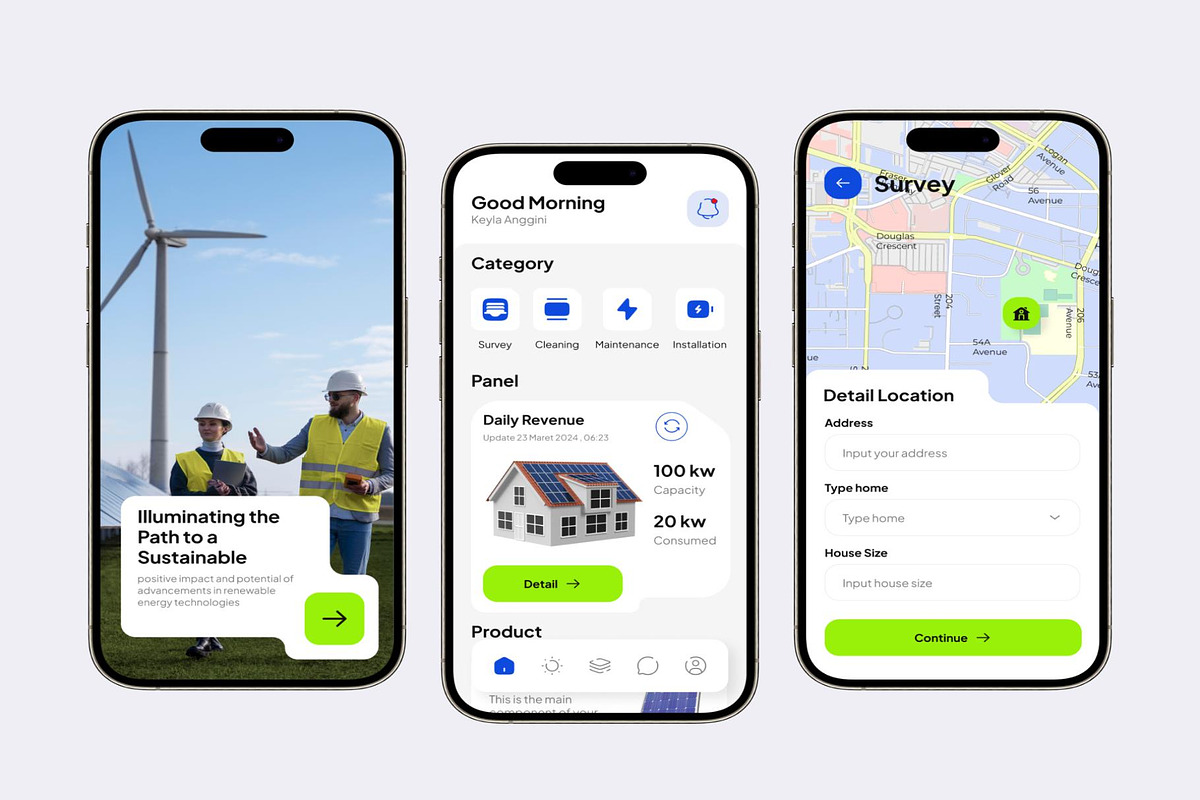 Soola - Solar Mobile App UI KIT, an UI Kit Template by Creative Perspective (Photo 4 of 5)