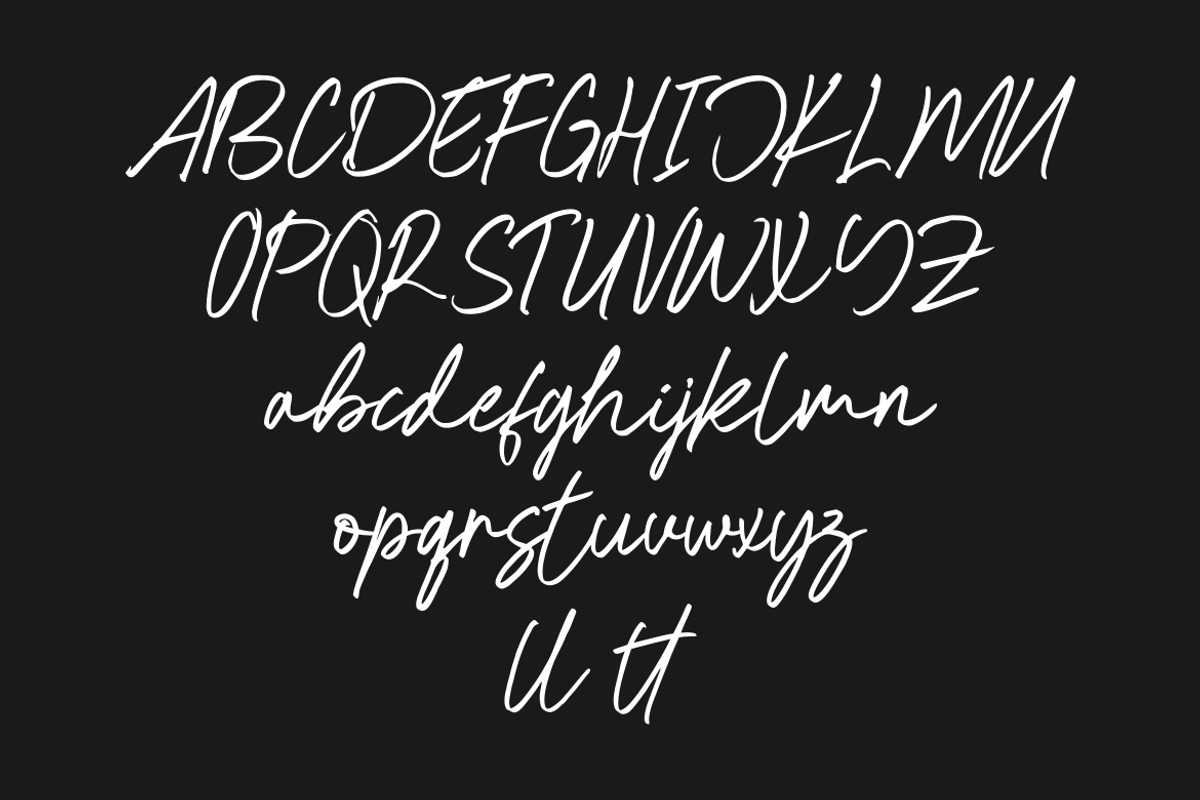 Kalihan - Script Font preview 2