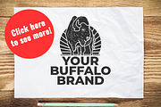 Buffalo & Bison Logo Pack - 40 LOGOS, a Branding & Logo Template by Jeffry Macpherson Visuals (Thumbnail 2 of 6)