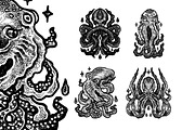 100 Tattoo-Style Tee Designs, an Object Illustration by Design by sebrodbrick (Thumbnail 9 of 34)