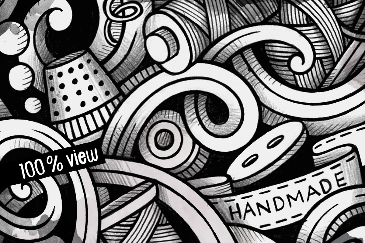 Handmade Graphic Doodle Illustration, a Decorative Illustration by BALABOLKA (Photo 3 of 3)