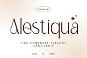 Alestiqua Elegant Sans Serif Font, a Sans Serif Font by Rasio Studio (Thumbnail 1 of 8)