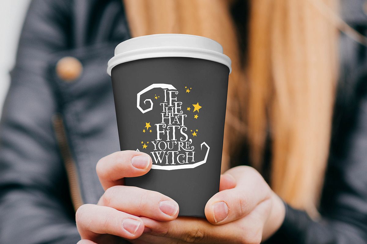 If the hat fits, you're a Witch SVG, an Object Graphic by Little Type Factory (Photo 5 of 7)
